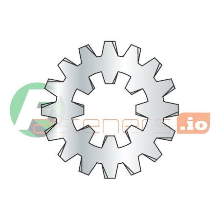 Newport Fasteners Internal/External Tooth Lock Washer, For Screw Size #6 Steel, Zinc Plated Finish, 10000 PK 843522